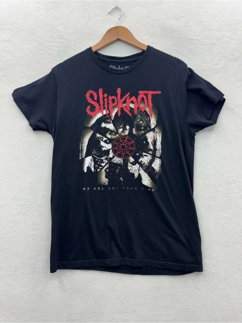 Slipknot Men Medium Black We Are Not your Kind Heavy Metal Band Tee Shirt